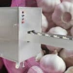 Máquina de corte de raiz côncava automática de alho