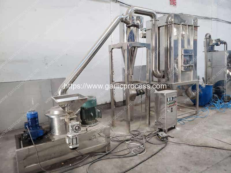 Full-Automatic-Continuous-Working-Garlic-Powder-Crushing-Making-Machine-with-Dust-Collector