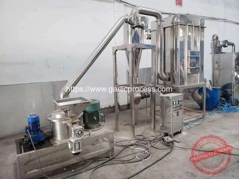 Continuous Working Garlic Powder Crushing Making Machine with Dust ...
