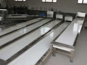 Manual-Selection-Conveyor-for-Food-Processing-Line